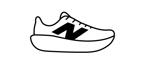 New Balance shoe icon drawing
