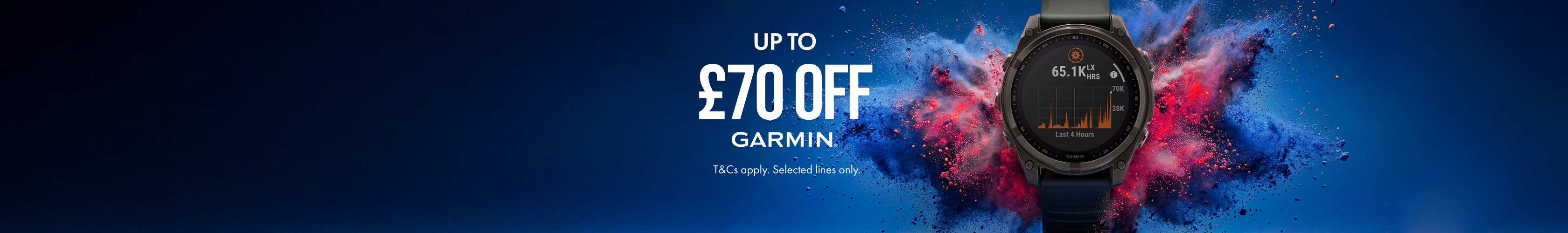 Shop up to £70 off Garmin watches